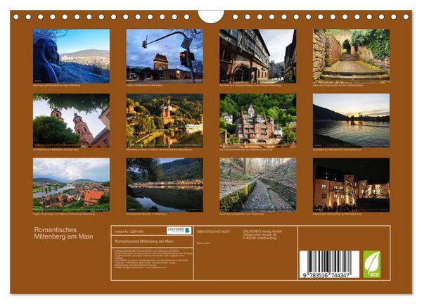Produktbild: Romantisches Miltenberg am Main (Wandkalender 2026 DIN A4 quer), CALVENDO Monatskalender