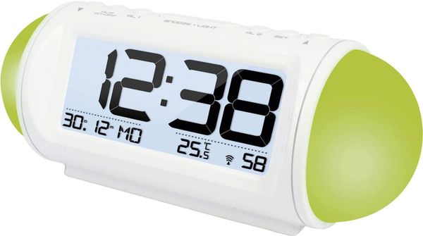 Produktbild: Techno Line WT 499 Funk Wecker Weiß Alarmzeiten 2