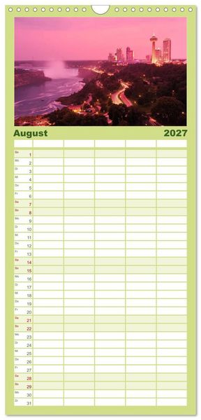 Produktbild: Familienplaner 2027 - KANADA Christian Heeb mit 5 Spalten (Wandkalender, 21 x 45 cm) CALVENDO
