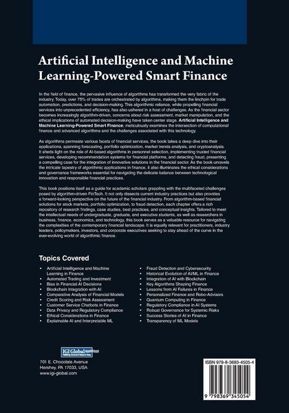 Produktbild: Artificial Intelligence and Machine Learning-Powered Smart Finance