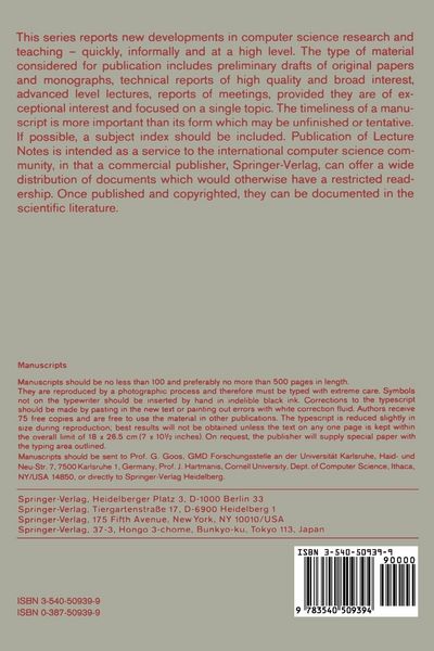 Produktbild: TAPSOFT '89. Proceedings of the International Joint Conference on Theory and Practice of Software Development, Barcelona, Spain, March 13-17, 1989