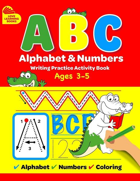 Produktbild: ABC Alphabet & Numbers Writing Practice Book