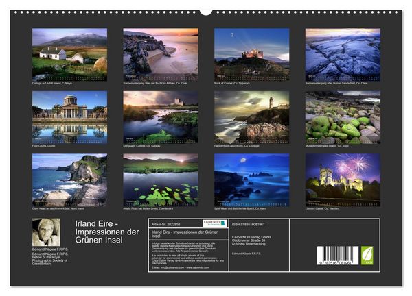 Produktbild: Irland Eire - Impressionen der Gr&uuml;nen Insel (hochwertiger Premium Wandkalender 2026 DIN A2 quer), Kunstdruck in Hochglanz