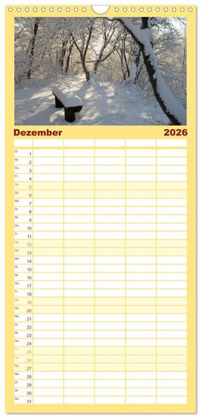 Produktbild: Familienplaner 2026 - LANDLEBEN mit 5 Spalten (Wandkalender, 21 x 45 cm) CALVENDO