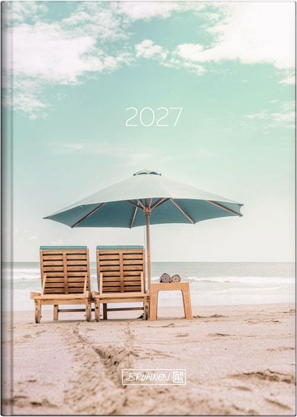 Produktbild: BRUNNEN 1079515037 Buchkalender Mod. 795 2027 "Sunbeds" A5, Papier