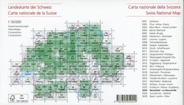 Produktbild: 5024 Neuch&acirc;tel - La Neuveville
