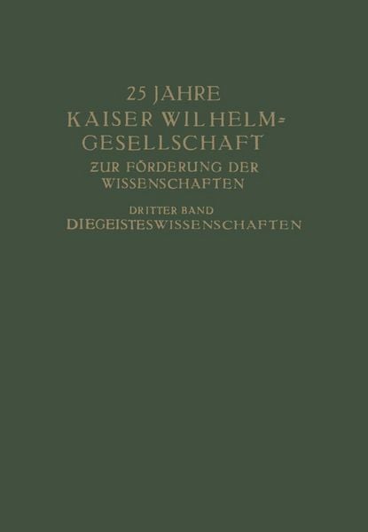 Produktbild: 25 Jahre Kaiser Wilhelm-Gesellschaft