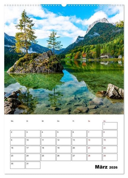 Produktbild: Mein Berchtesgadener Land (Wandkalender 2026 DIN A2 hoch), CALVENDO Monatskalender