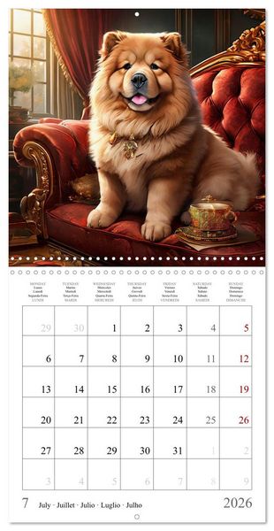 Produktbild: Dogs - Cute House Pets (Wall Calendar 2026 12 &times; 12 Inch) CALVENDO 12 Month Wall Calendar