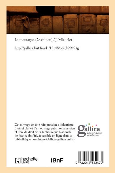 Produktbild: La montagne (7e &eacute;dition) (&Eacute;d.1868)