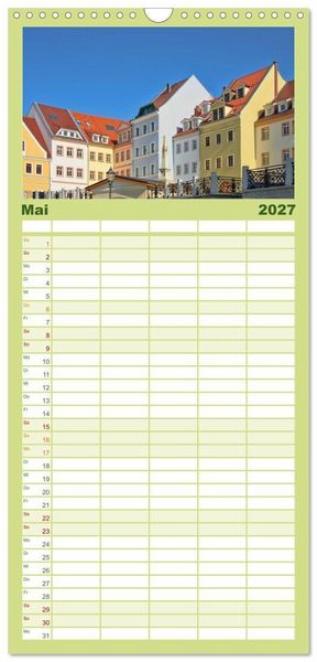 Produktbild: Familienplaner 2027 - G&ouml;rlitz - Die Perle Niederschlesiens mit 5 Spalten (Wandkalender, 21 x 45 cm) CALVENDO