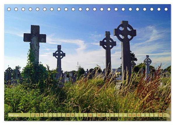 Produktbild: Ehrf&uuml;rchtige Stille - Friedh&ouml;fe in Irland (Tischkalender 2026 DIN A5 quer), CALVENDO Monatskalender
