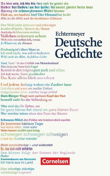 Produktbild: Echtermeyer: Deutsche Gedichte - Von den Anf&auml;ngen bis zur Gegenwart - Jubil&auml;umsausgabe