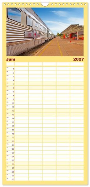 Produktbild: Familienplaner 2027 - Faszination Australien - eine Traumreise mit 5 Spalten (Wandkalender, 21 x 45 cm) CALVENDO