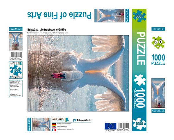 Produktbild: CALVENDO Puzzle Schw&auml;ne, eindrucksvolle Gr&ouml;&szlig;e 1000 Teile Lege-Gr&ouml;&szlig;e 480 x 640 cm Foto-Puzzle Bild von Peter Roder