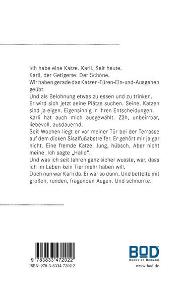 Produktbild: Als Karli kam ... Ein Katzenbuch In Liebe