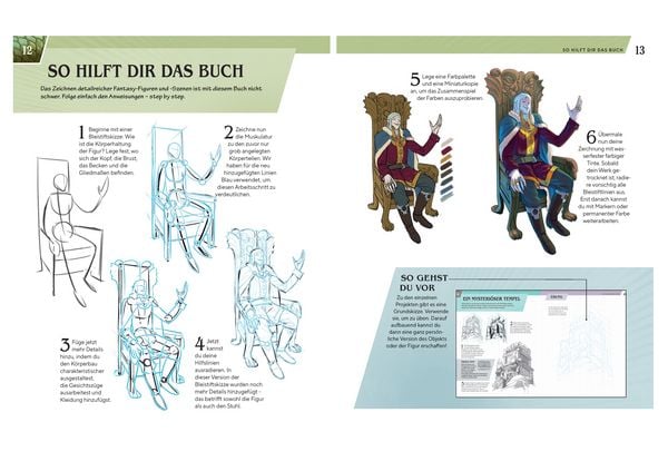 Produktbild: Ich zeichne Fantasy & Romantasy - Techniken, Charaktere und Effekte