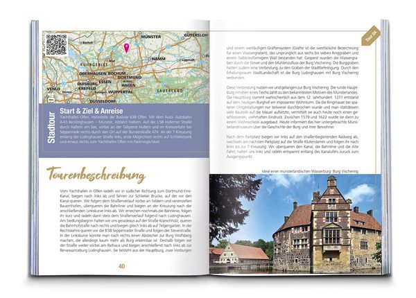 Produktbild: KOMPASS Endlich Radelgenuss, zwischen M&uuml;nsterland, Emsland und Nordsee