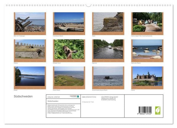 Produktbild: S&uuml;dschweden (hochwertiger Premium Wandkalender 2026 DIN A2 quer), Kunstdruck in Hochglanz