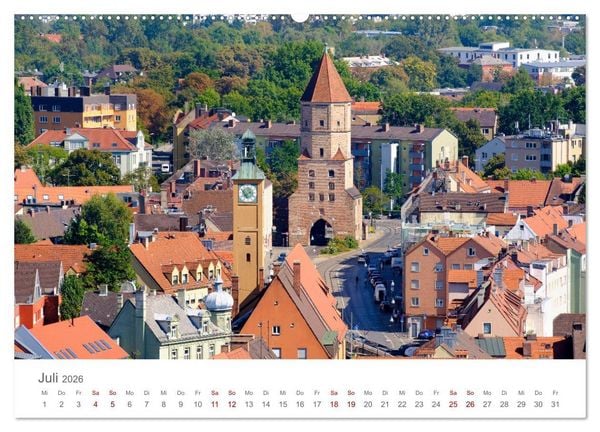 Produktbild: Augsburg Handel seit dem Mittelalter (hochwertiger Premium Wandkalender 2026 DIN A2 quer), Kunstdruck in Hochglanz