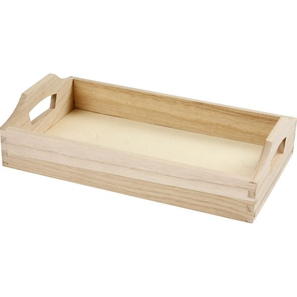 Produktbild: Creativ Company Tablett, Holz, natur, 30x17x5 cm