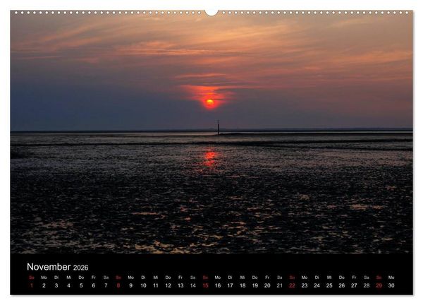 Produktbild: NORDSEE IMPRESSIONEN (Wandkalender 2026 DIN A2 quer), CALVENDO Monatskalender