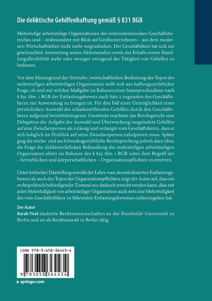 Produktbild: Die deliktische Gehilfenhaftung gem&auml;&szlig; &sect; 831 BGB