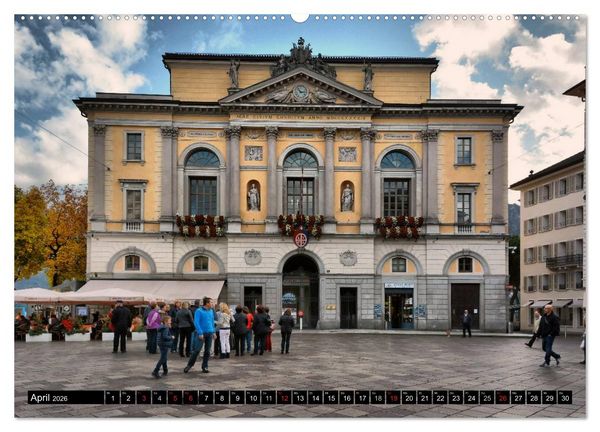 Produktbild: Lugano - Perle im Tessin (Wandkalender 2026 DIN A2 quer), CALVENDO Monatskalender