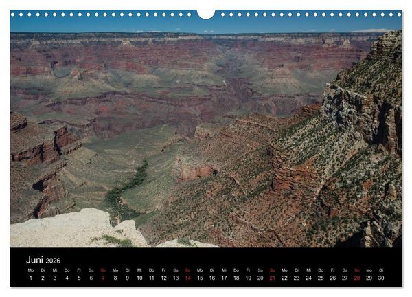 Produktbild: Faszination Grand Canyon / CH-Version (Wandkalender 2026 DIN A3 quer), CALVENDO Monatskalender