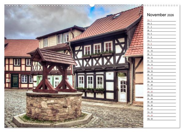 Produktbild: Fachwerkh&auml;user im Harz (Wandkalender 2026 DIN A2 quer), CALVENDO Monatskalender