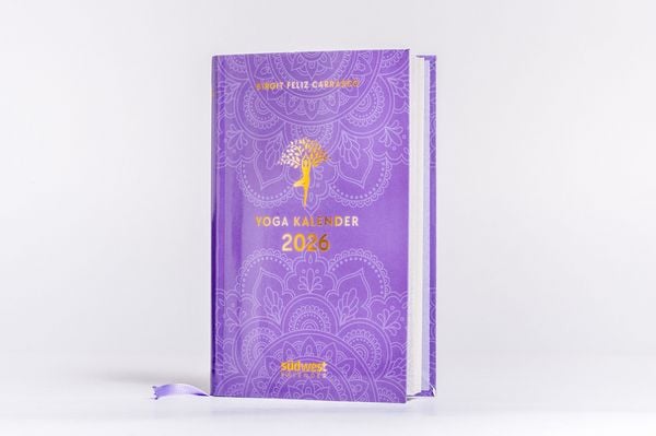 Produktbild: Yoga-Kalender 2026 - Taschenkalender mit Mantras, Meditationen, Affirmationen und Hintergrundgeschichten - im praktischen Format 10,0 x 15,5 cm, mit zahlreichen Illustrationen und Leseb&auml;ndchen