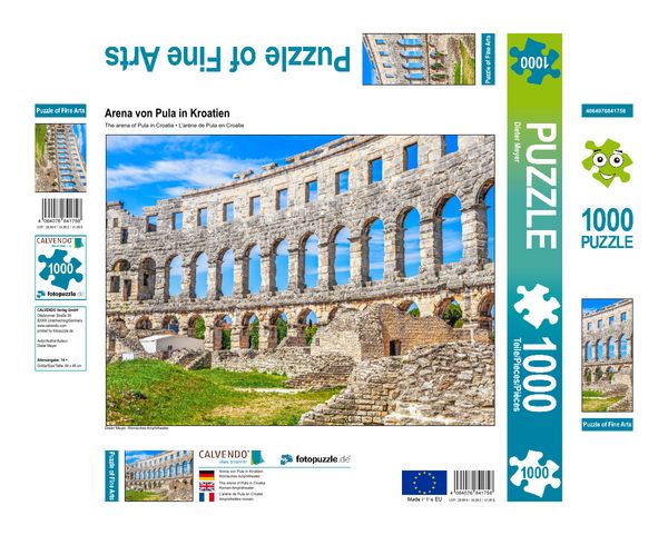 Produktbild: CALVENDO Puzzle Arena von Pula in Kroatien 1000 Teile Lege-Gr&ouml;&szlig;e 640 x 480 cm Foto-Puzzle Bild von Dieter Meyer
