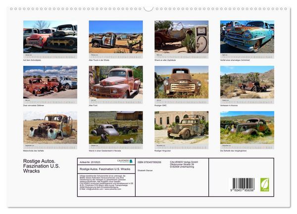 Produktbild: Rostige Autos. Faszination U.S. Wracks (hochwertiger Premium Wandkalender 2026 DIN A2 quer), Kunstdruck in Hochglanz
