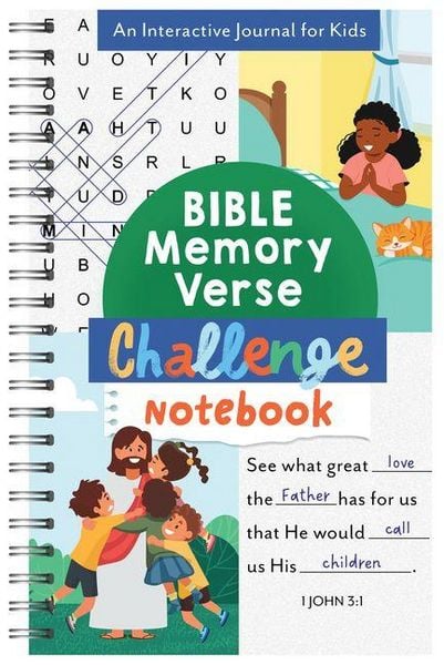 Produktbild: Bible Memory Verse Challenge Notebook: An Interactive Journal for Kids