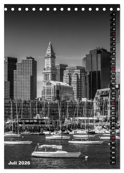 Produktbild: STADTBILDER Monochrome Momente (Tischkalender 2026 DIN A5 hoch), CALVENDO Monatskalender
