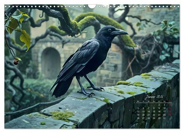 Produktbild: Schattenkuss - Tiere in den Armen der Nacht (Wandkalender 2026 DIN A3 quer), CALVENDO Monatskalender