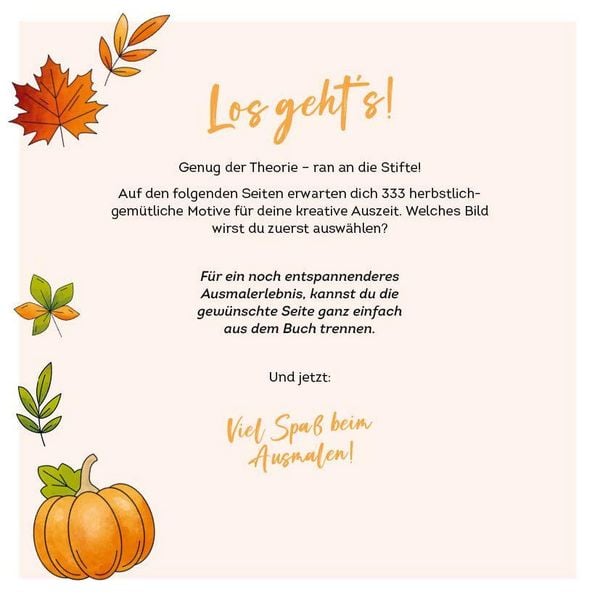 Produktbild: 333 Ausmalen &ndash; Herbst-Gef&uuml;hle