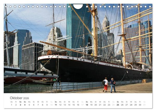 Produktbild: Faszination Schifffahrt - Meere und Hafenst&auml;dte (Wandkalender 2026 DIN A4 quer), CALVENDO Monatskalender