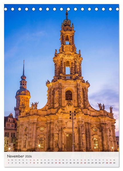 Produktbild: Dresden - Bilder aus Elbflorenz (Tischkalender 2026 DIN A5 hoch), CALVENDO Monatskalender