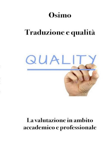 Produktbild: Traduzione e qualit&agrave;
