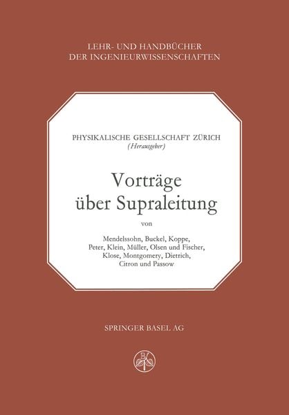 Produktbild: Vortr&auml;ge &uuml;ber Supraleitung