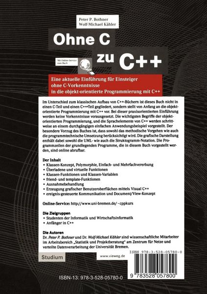 Produktbild: Ohne C zu C++