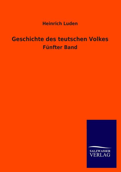 Produktbild: Geschichte des teutschen Volkes