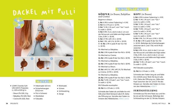 Produktbild: Make it yours! Supers&uuml;&szlig;e Bag Charms h&auml;keln mit @therapyonmyhook