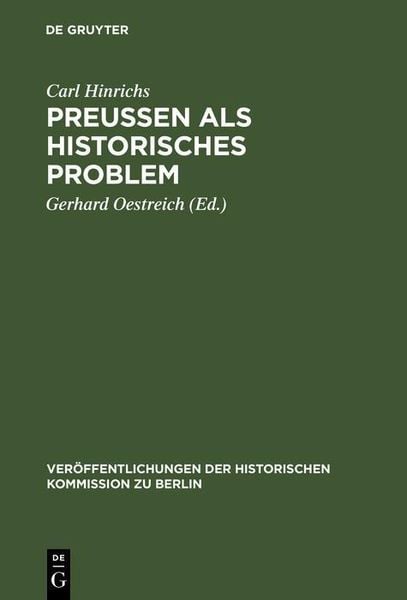 Produktbild: Preussen als historisches Problem
