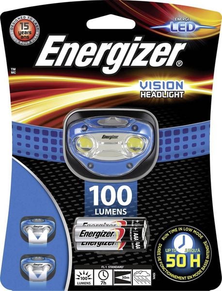 Produktbild: Energizer Vision HL LED Stirnlampe batteriebetrieben 100lm 50h E300280301