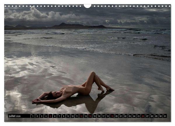 Produktbild: Ibiza et Lanzarote - Les paysages et le nu (Calendrier mural 2026 DIN A3 vertical), CALVENDO calendrier mensuel