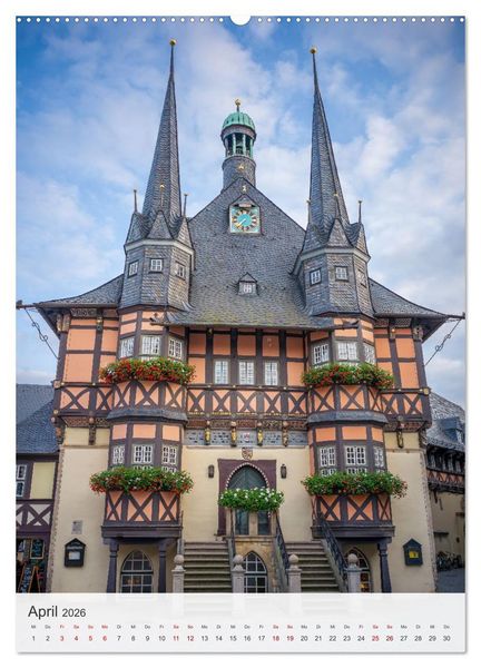Produktbild: Wernigerode - Mittelalterliches Flair am Rande des Harzes (Wandkalender 2026 DIN A2 hoch), CALVENDO Monatskalender