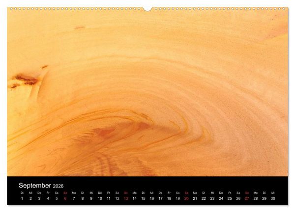Produktbild: Sand und Stein 2026 (Wandkalender 2026 DIN A2 quer), CALVENDO Monatskalender
