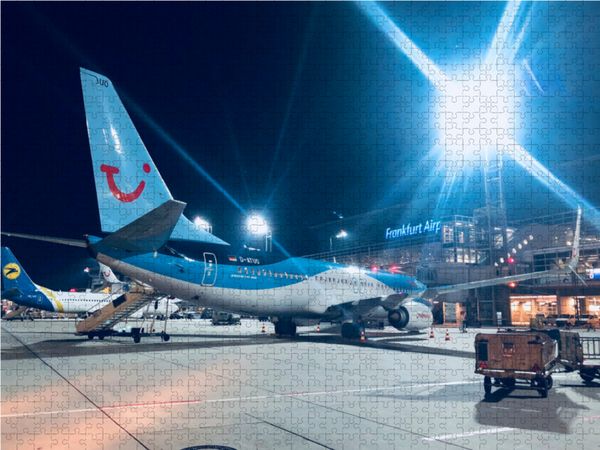 Produktbild: CALVENDO Puzzle Boeing 737, Tuifly | 1000 Teile Lege-Gr&ouml;&szlig;e 64x48cm Foto-Puzzle f&uuml;r gl&uuml;ckliche Stunden